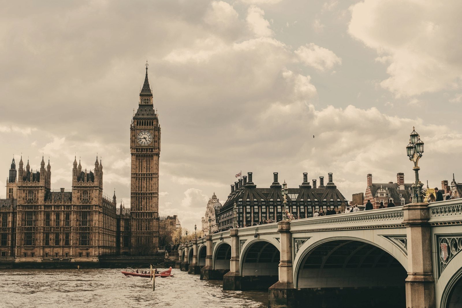 Big Ben and Westminster Bridge in warm afternoon light — journeys our passengers trusted us with